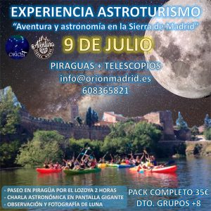 Astroturismo Sierra de Madrid sábado 9/7/2022